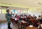 Satgas Yonif 621/Mtg Mengajar di Sinak, Nyalakan Semangat Belajar Anak Papua